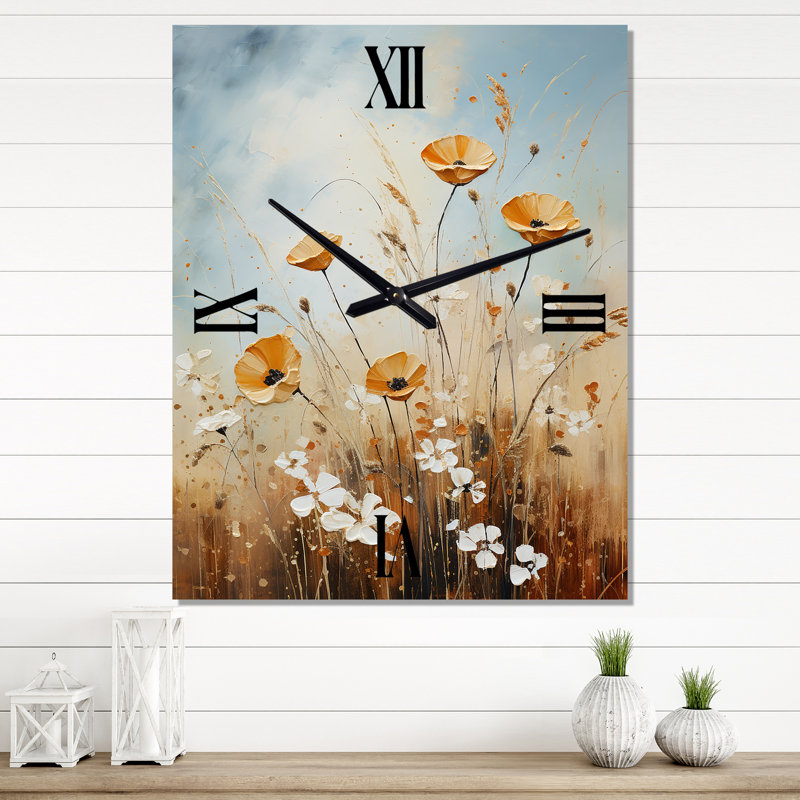 Jazzmin - Horloges murales florales, Petit