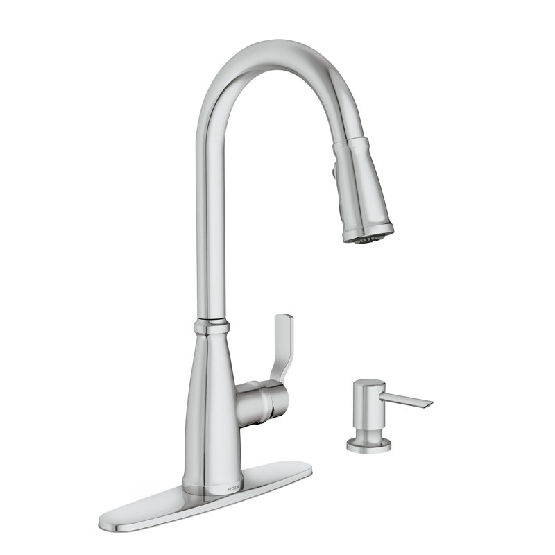 Nolia Single-Handle Pull-Down Sprayer Kitchen Faucet With Powerboost And Reflex, Chrome
