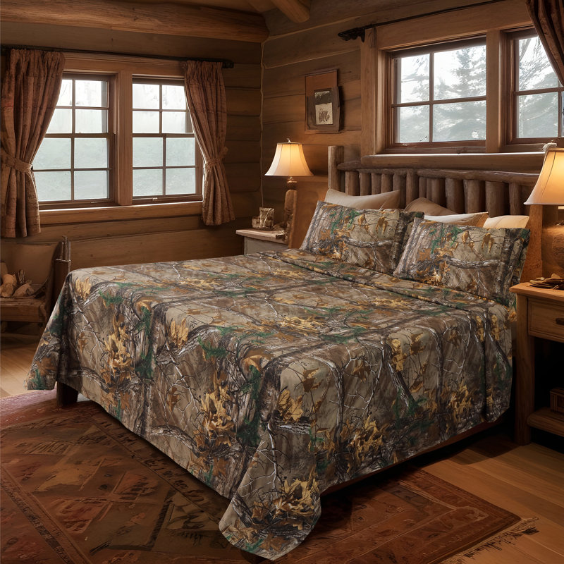 Ensemble de literie Realtree Xtra Camo, Ensemble de draps pour lit double + un drap-housse
