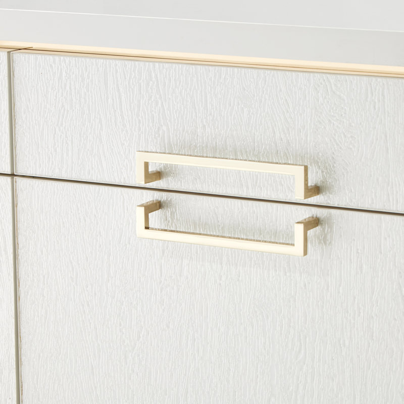 Palm Gate Media Cabinet - Cloud White
