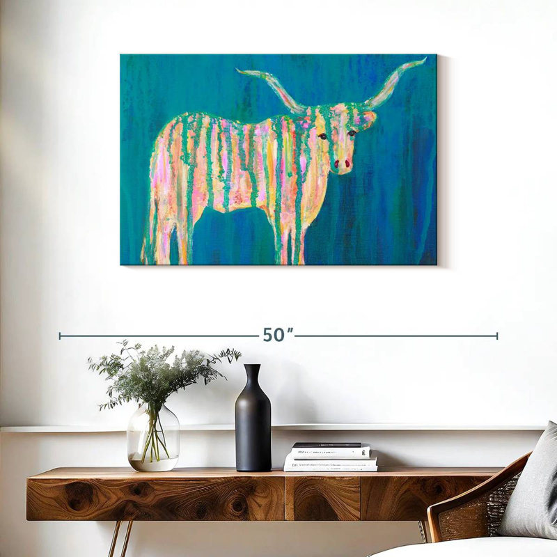 Brampt Texas Longhorns, 24" H x 36" W
