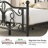 Queen Metal Platform Bed with Elegant Headboard and Footboard, Strong Metal Slats Support, No Box Spring Needed, Easy Assembly, Noise-Free, Black-1059908211-1059908212
