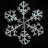 36" Pure White Sparkler Snowflake 660 LED Lighted Window Décor