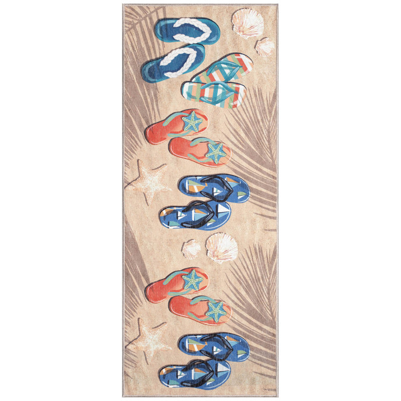 Tapis de cuisine antidérapant Charron, Tapis de couloir 1 pi 11 po x 4 pi 11 po