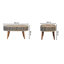 Oskaloosa Solid Wood Four Leg Coffee Table with Storage
