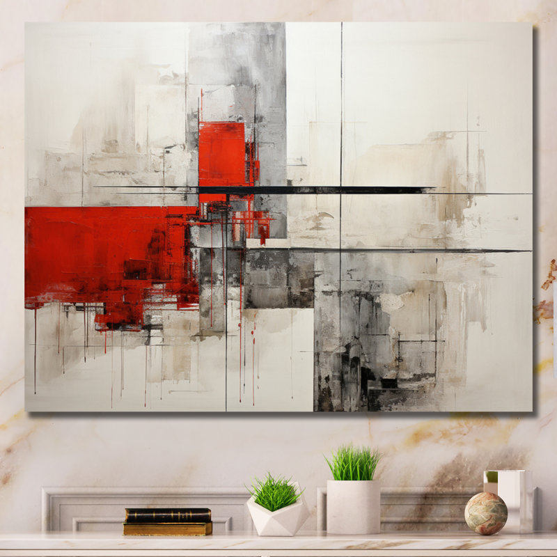 «Abstract Architectures I» sur toile, H 30 po x l 40 po x P 1,5 po, Toile tendue