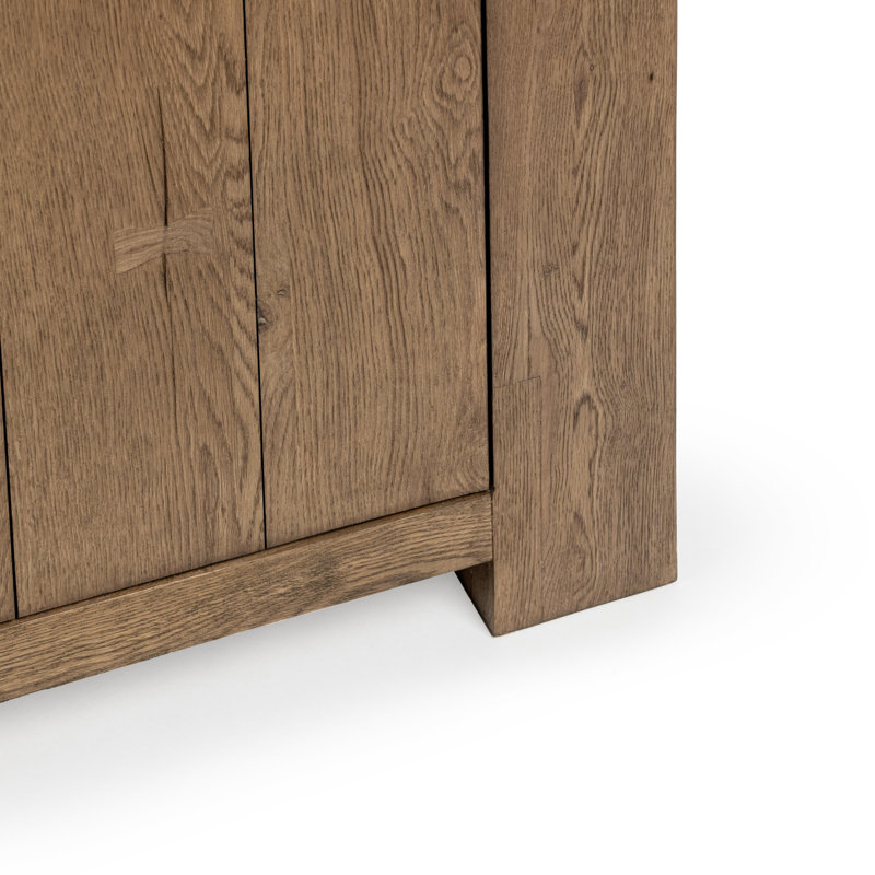 Bristol Reclaimed Oak Sideboard Buffet, Café Brown
