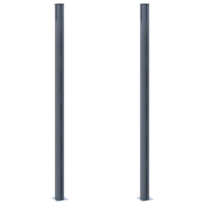 Silver Aluminum Basket Post