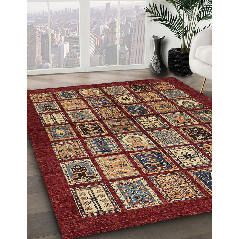 Abstract Indoor Rug, Square 6'