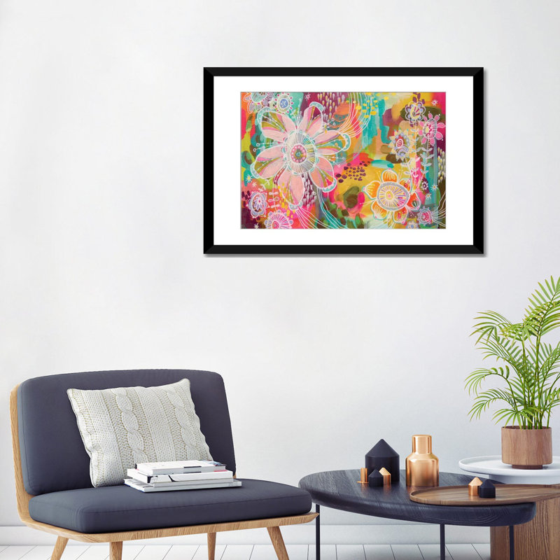 « swoon », impression sur toile tendue, Papier avec cadre noir, Blanc, H 24 po x l 32 po x P 1 po