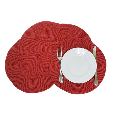 Polypropylene Plastic Round Placemat