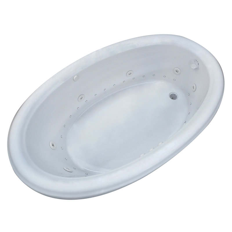 Martinique 60'' x 36'' Drop-In Acrylic Bathtub, Left