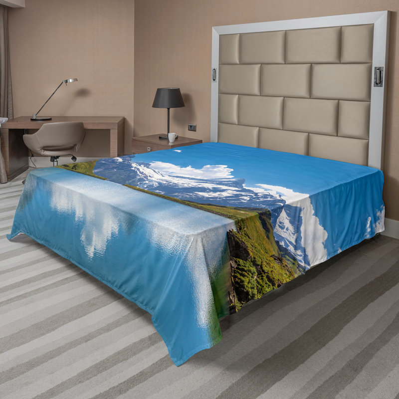 Drap-housse Ambesonne, Drap plat pour très grand lit californien