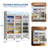 Commercial Beverage Refrigerator, 38.9 Cu.Ft. 3 Glass Door Display Refrigerator with 360° Circulation Cooling, Frost-Free, Soft LED Light, Adjustable Shelves Beverage Refrigerator Cooler-126124532
