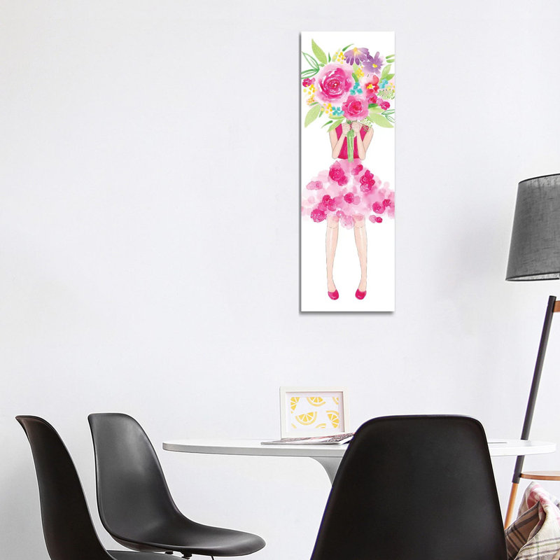 Flower Girl 1 Piece Wall Art on Canvas, 121.92 cm H x 40.64 cm W x 1.91 cm D, Wrapped Canvas