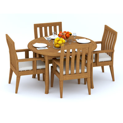Ensemble repas extérieur pour 4 personnes L 52 po Caranas