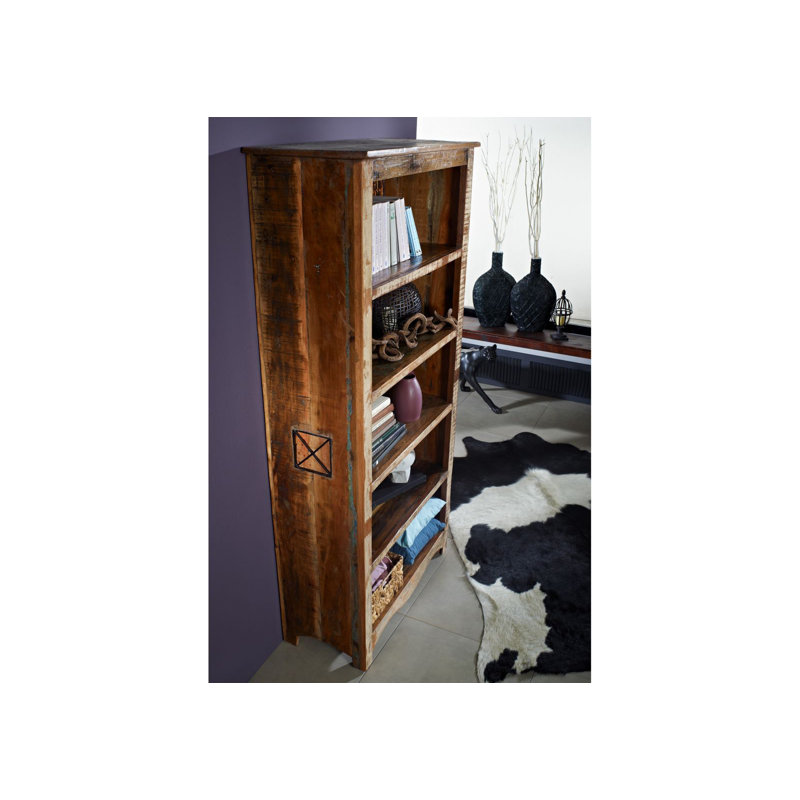 Nature Of Spirit 190cm H x 90cm W Solid Wood Standard Bookcase