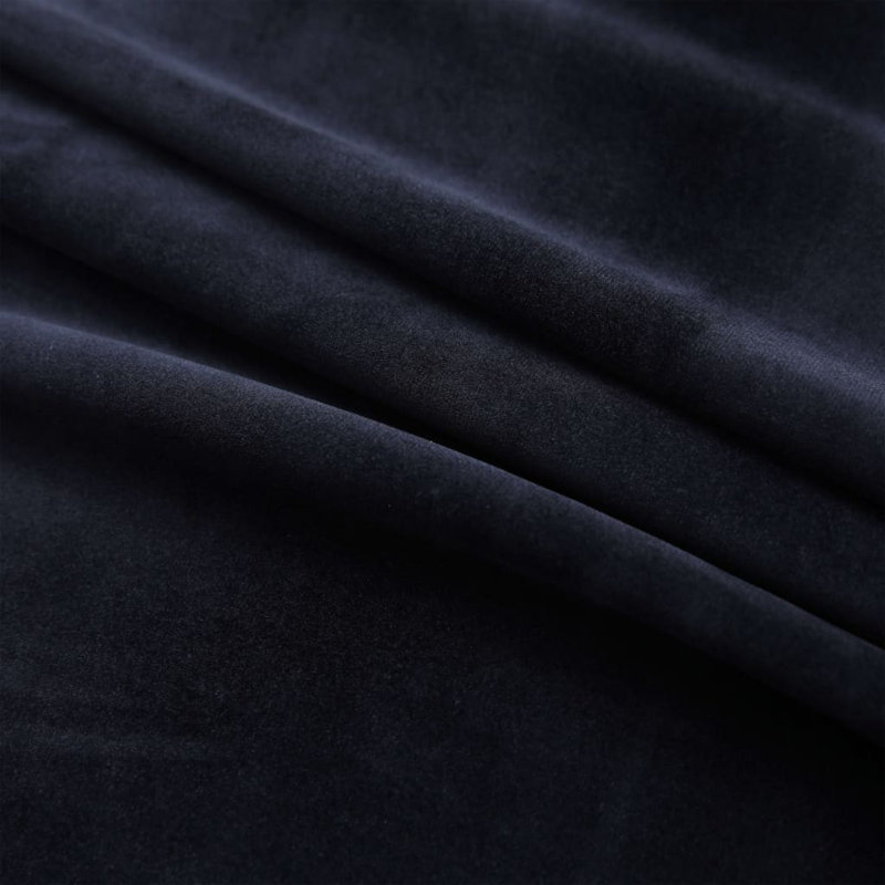 Laurine Blackout Curtain, Width 140 x Drop 225cm, Black