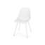 Posey Chair - Chaises de salle à manger d'extérieur blanches avec stabilité. Matériau en polypropylène résistant aux intempéries. Structure stable en maille de diamant. Cour arrière captivante. 18,67 po Profondeur, 22,08 de largeur, 32,91 de hauteur,