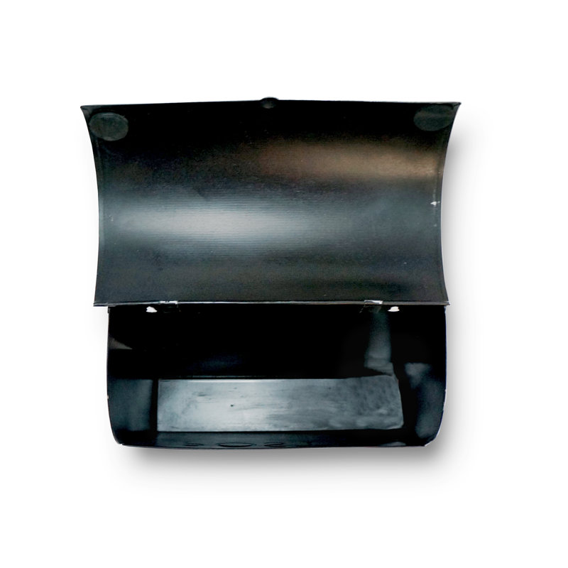 Rustic Black Steel Wall Mounted Mailbox with Newspaper Holder