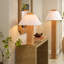 Craftsman Veneer Table Lamp, Natural Oak
