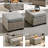 Dzion Outdoor Wicker 5 Person Seating Group With Cushions And Ottomans-1455578837