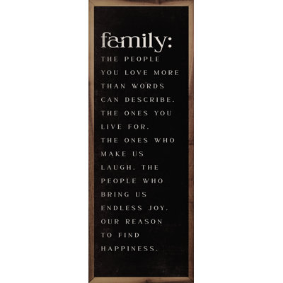 «Family The People You Love» noir