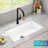 KRAUS Quarza 31” Granite Drop In / Undermount Single Bowl White Kitchen Sink-119750041-119750039