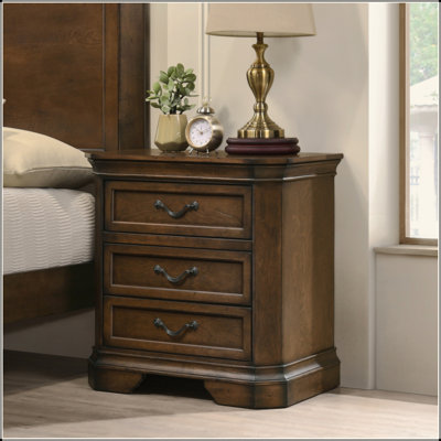 Table de chevet 3 tiroirs Traditional