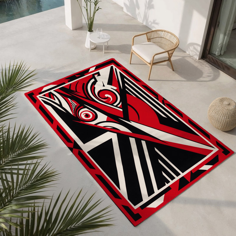 Nightfire Veil Indoor And Outdoor Area Rug, Rectangle 9' x 12'