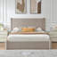 Lit plateforme tapissier avec rangement Braya Luxury Boucle-123040674-123040673