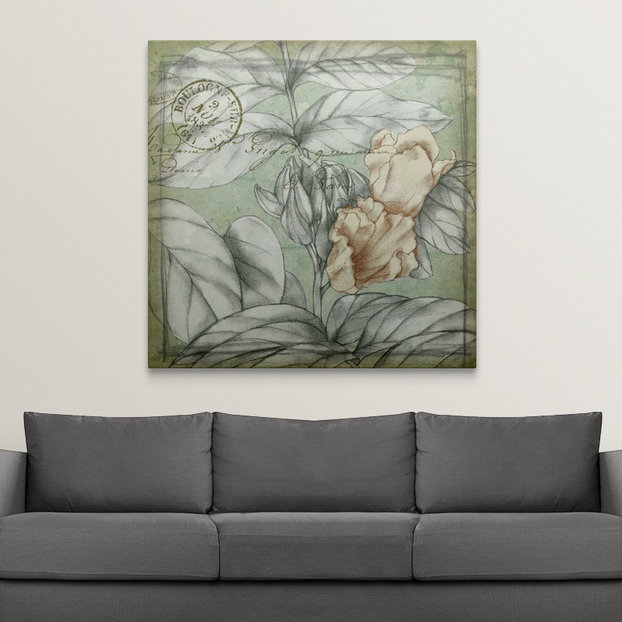 « iii » jennifer grolier, impression Postmark Tropicals, H 35 po x l 35 po x P 1,5 po, Toile