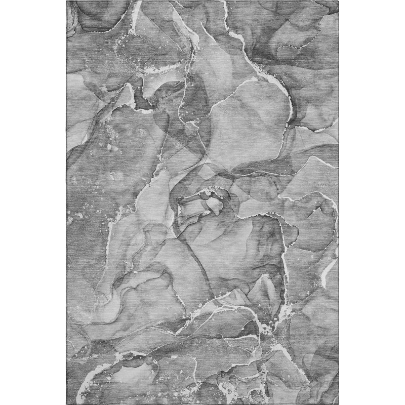 Tapis en étain de qualité supérieure lavable à la machine Cerrito AMF519, Rectangle 9 pi x 12 pi