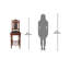 Tabouret de bar 31 po Charles II