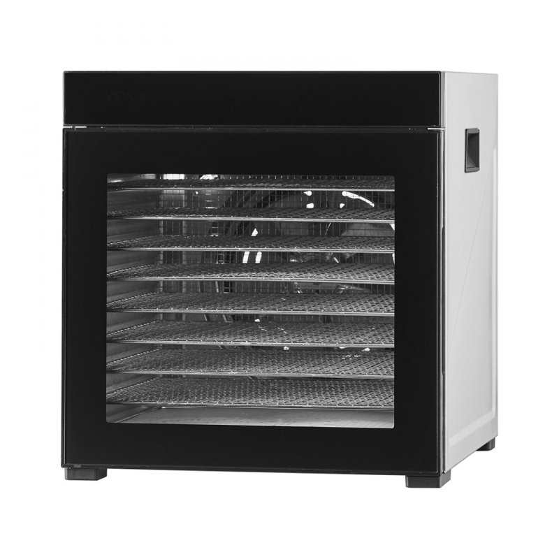 Séchoir à fruits en acier inoxydable 1000 W à 10 plateaux