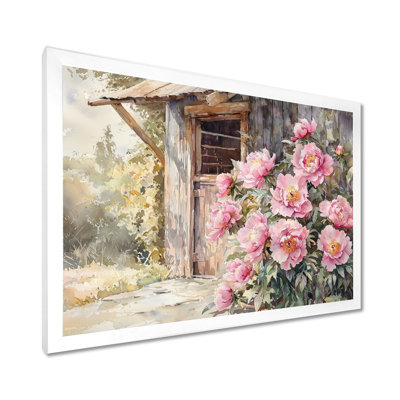 Dreylon Pivoines par le poulailler IV - pivoines, art mural