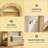 Arched Display Shelf,5-Tier Bookshelf