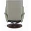 Fauteuil d'appoint en cuir fleur Kandoro