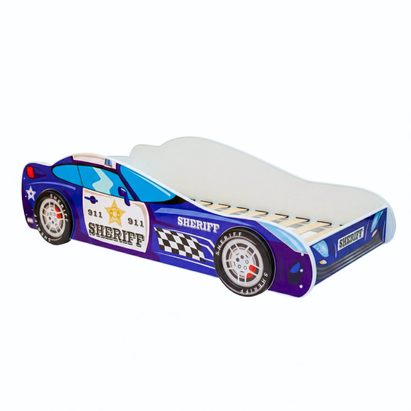 Children's auto bed - Sheriff, Cot Bed/Toddler (70 x 140cm)