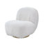 Chaise d'appoint moderne élégante et confortable avec fonction pivotante pour le salon, la chambre à coucher ou les espaces de bureau