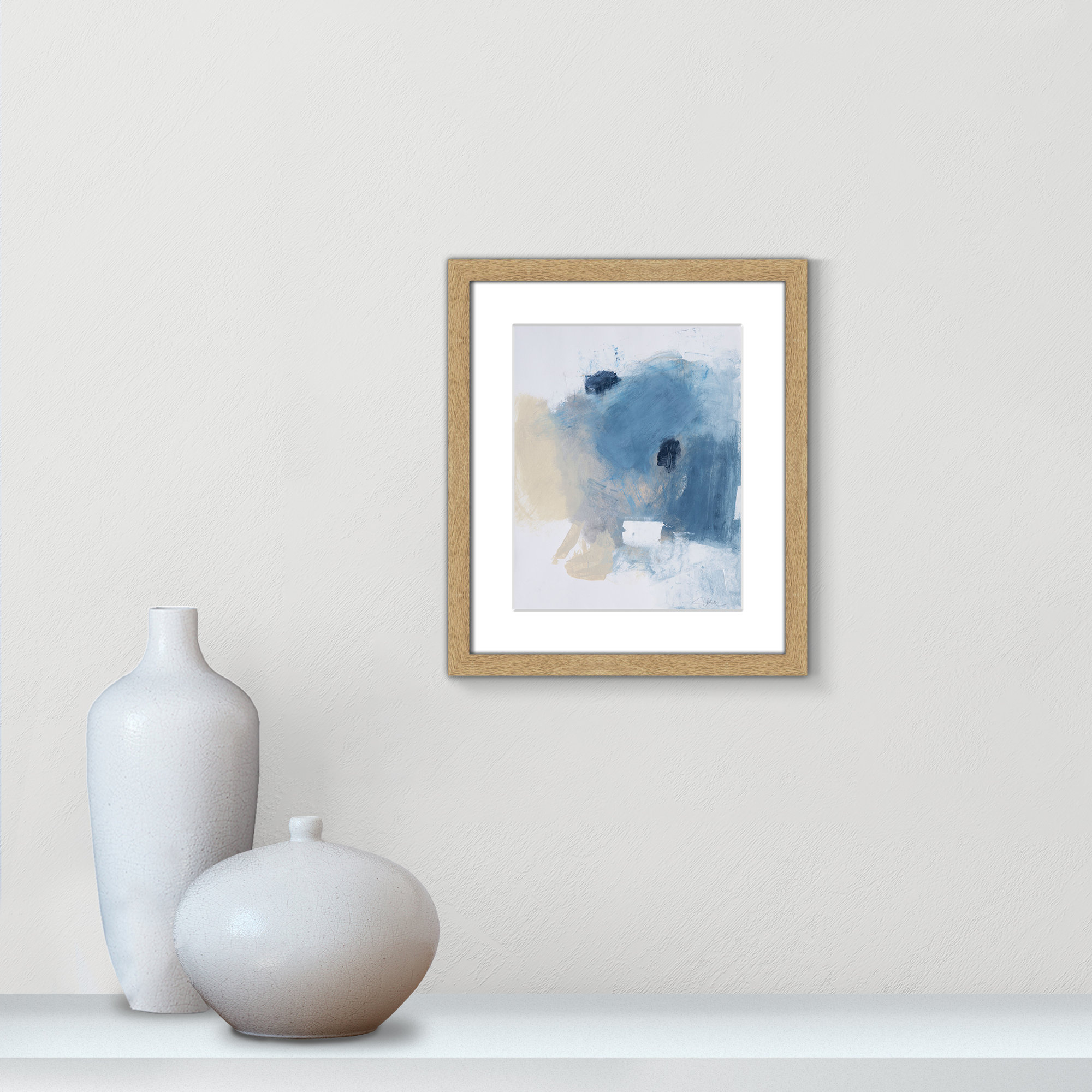 Coastal Carnival I Print by Casa Fine Arts, White, 15" H x 13" W x 1.25" D, Natural Single Picture Framed Paper
