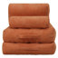 Pouf en velours côtelé de 180 cm (70,8 po) pour salon, chambre et dortoir, mini-canapé moelleux et confortable

- Orange