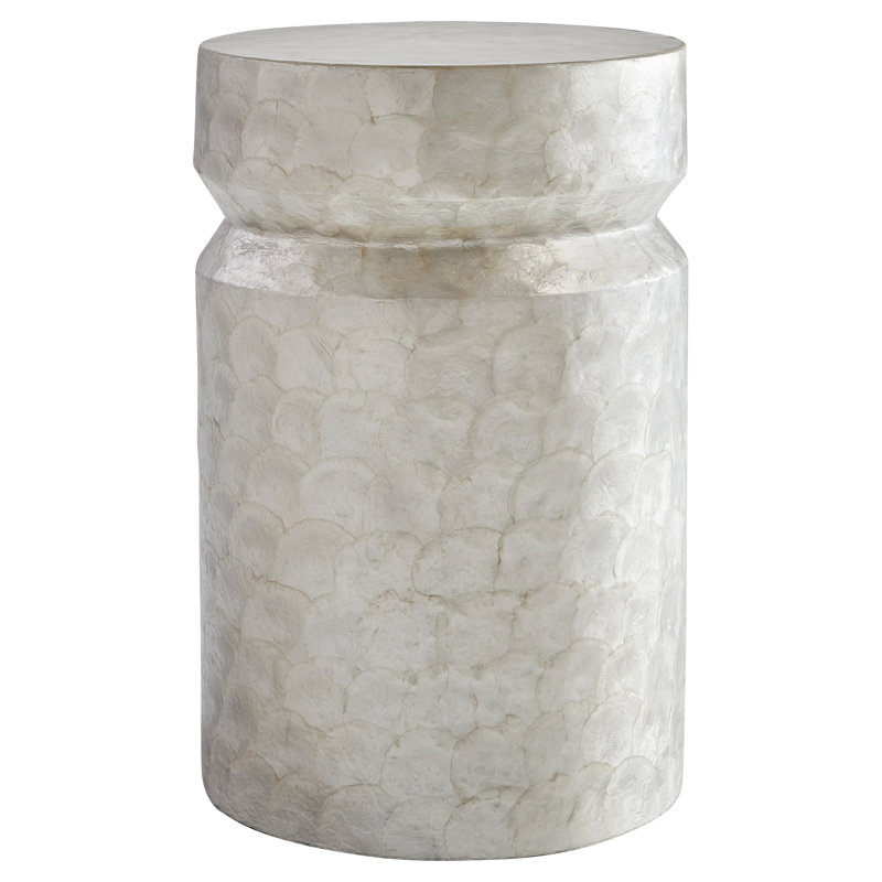 Triton End Table, White