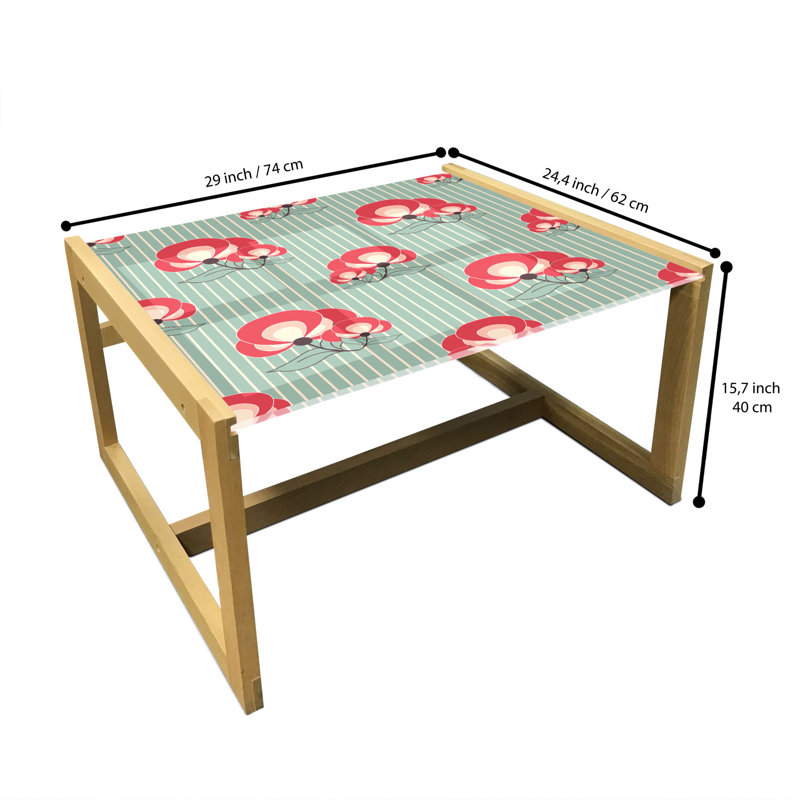 Hassina Sled Coffee Table, 40cm H x 74cm W x 62cm D