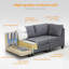 Canapé modulaire rembourré 88,6 po Marmie-1195905614