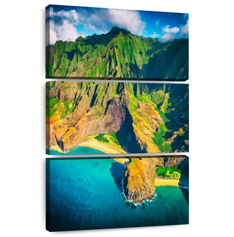 Gillard Na Pali Coast Lookout, 50" H x 32" W