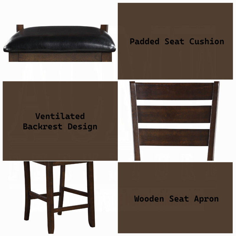 Chaise à hauteur de comptoir Rhaelynn (ensemble de 2)