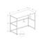 Bureau d'ordinateur, bureau personnel, ordinateur portable, installation à gauche, à droite, tiroirs de rangement, L 40 po, travail, stratifié, métal, contemporain, moderne-597934413