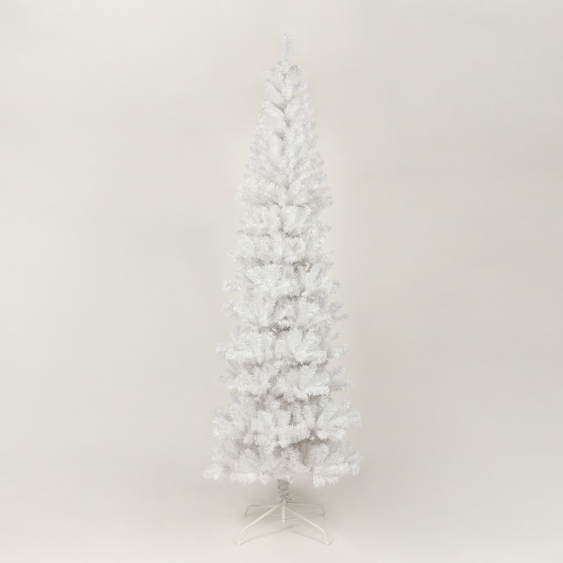Slim Artificial Christmas Tree, Pink