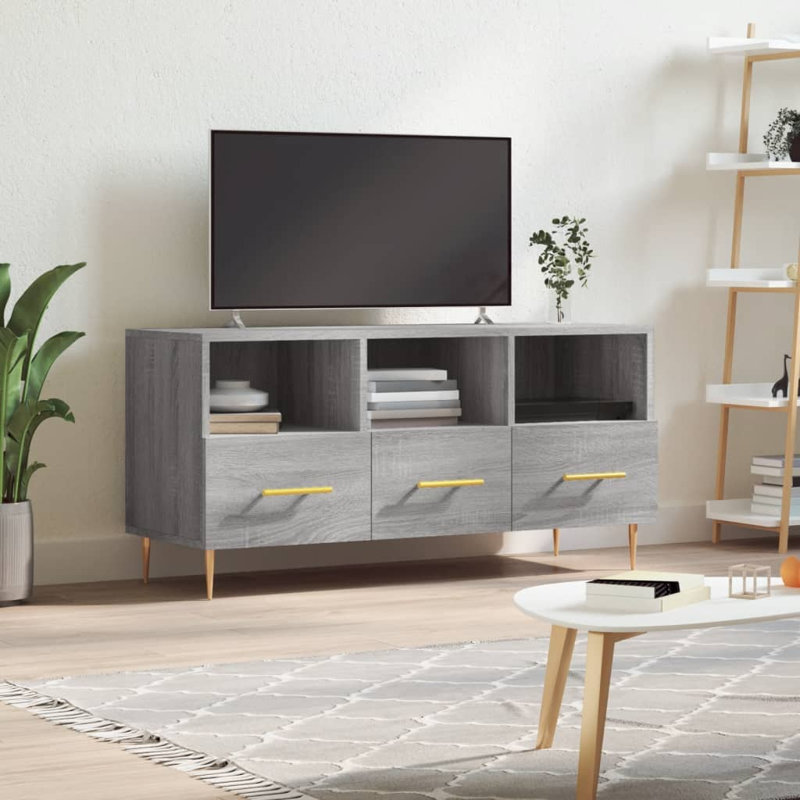 Stauton TV Stand for TVs up to 43", Grey Sonoma